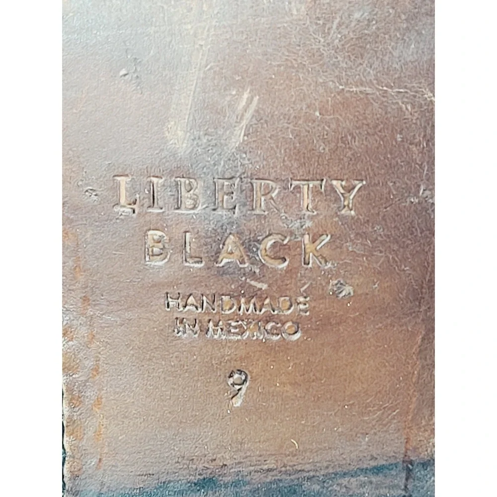 Liberty Black, Leather Ankle Boots, Booties‎ Women's, Size 9, Brown Color. A. H